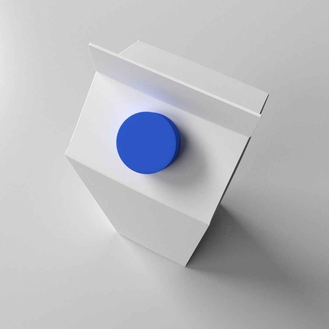 Milk Carton 3D model_1