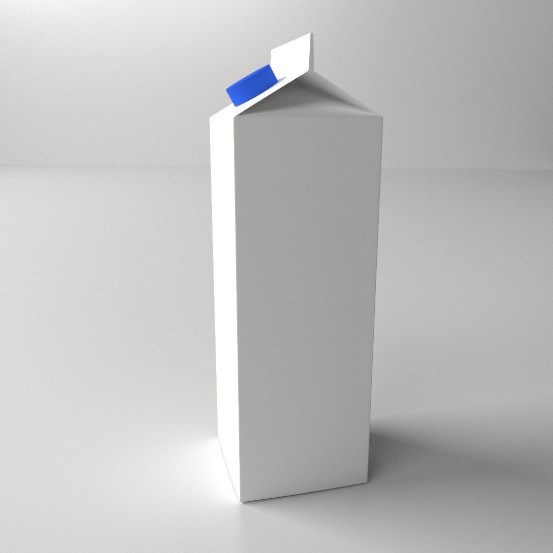 Milk Carton 3D model_2
