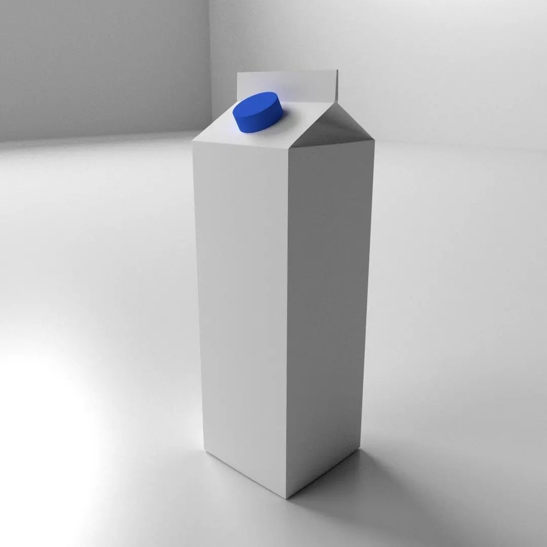 Milk Carton 3D model_0