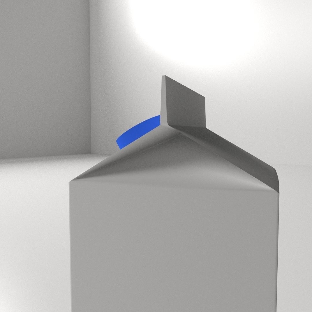 Milk Carton 3D model_3