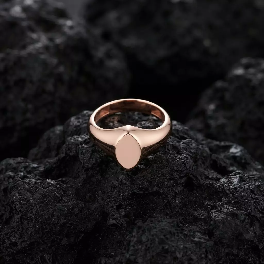 Jewelry Signet Ring v27 S Size 3D print model