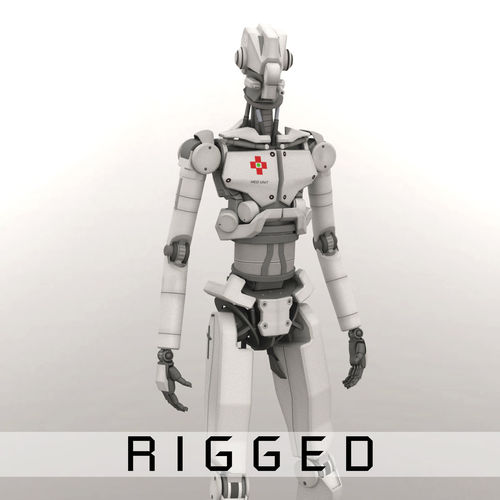 Med Bot Rigged 3D model