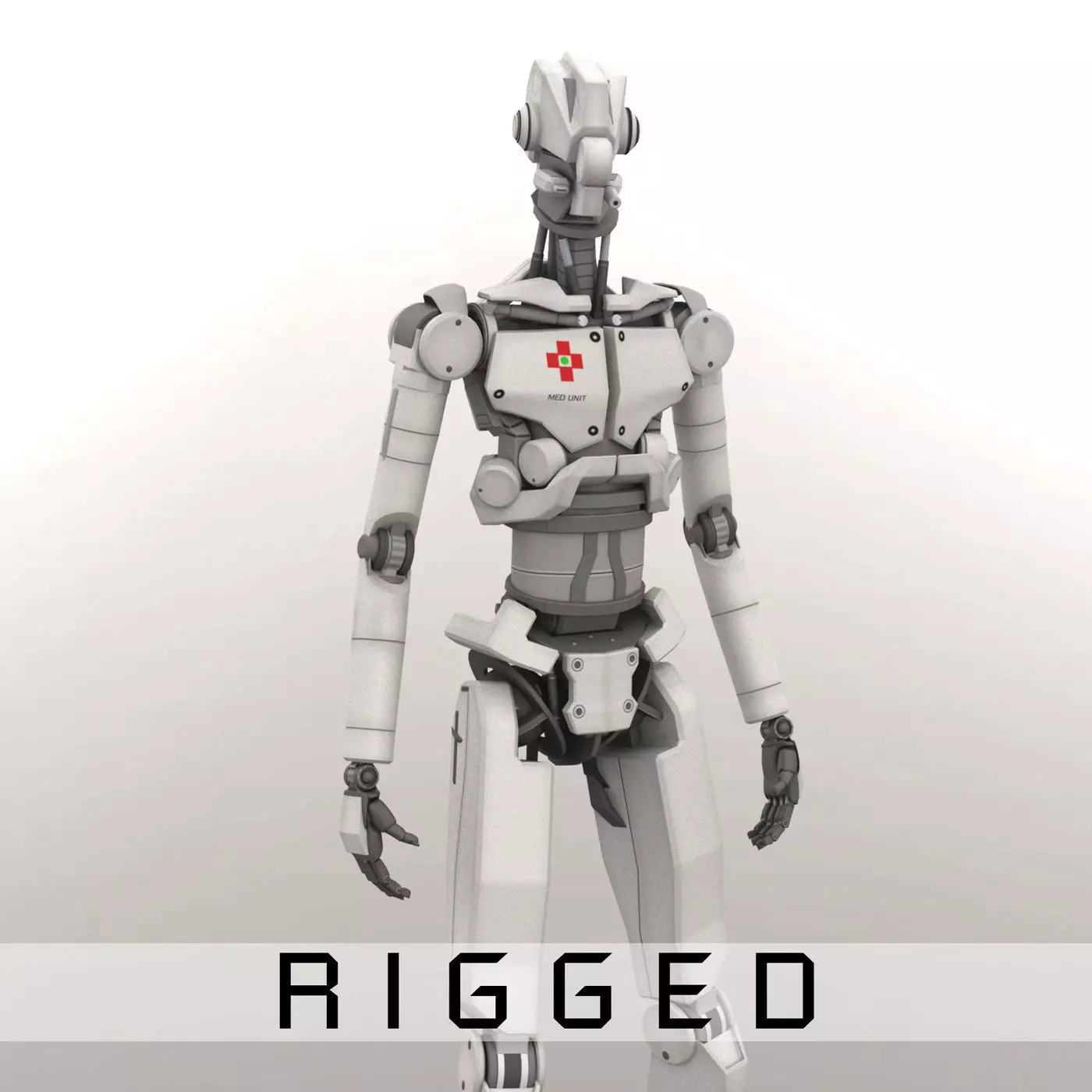 Med Bot Rigged 3D model