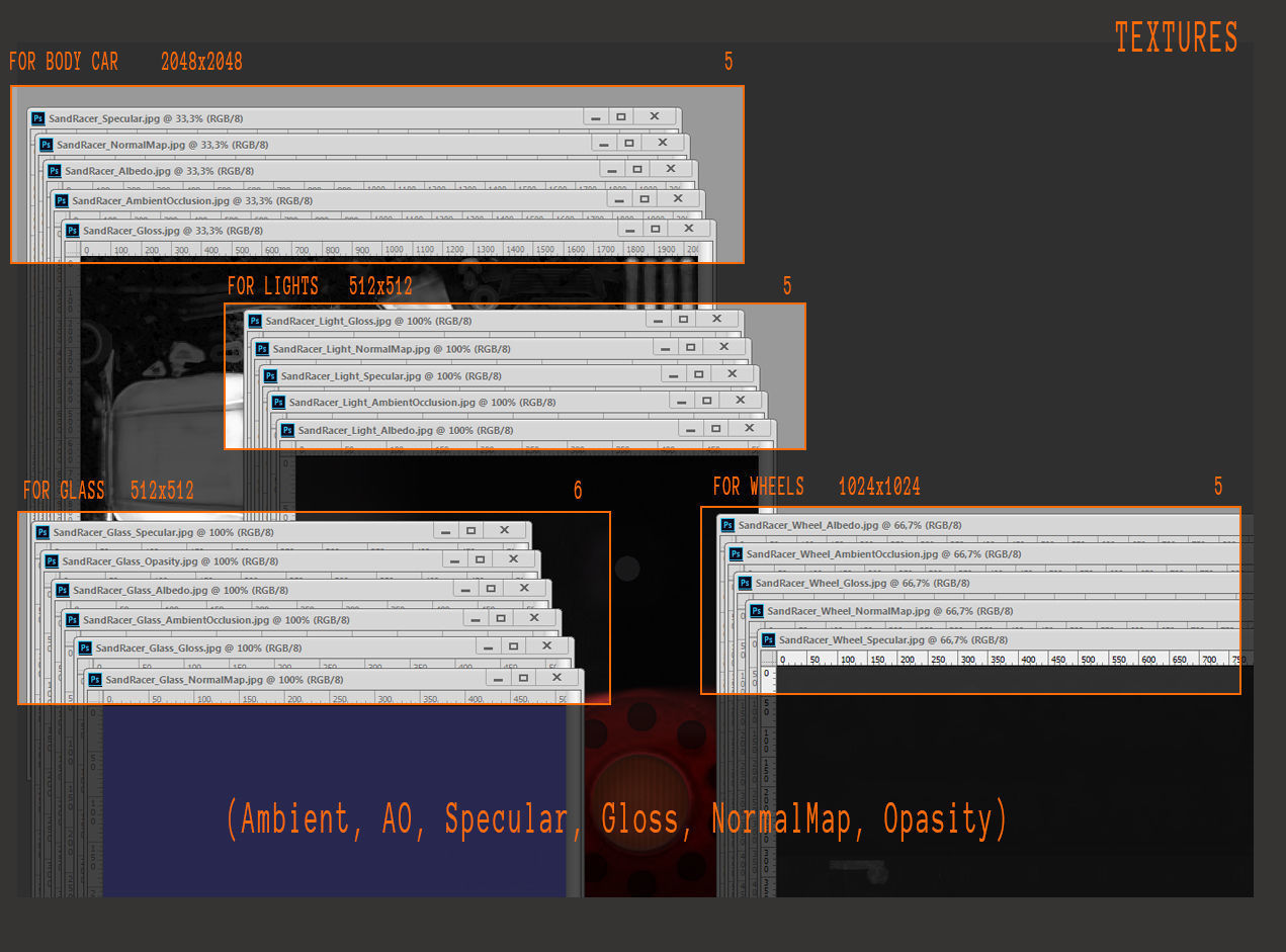 Zarooq Racer Car Low-poly 3D model_10