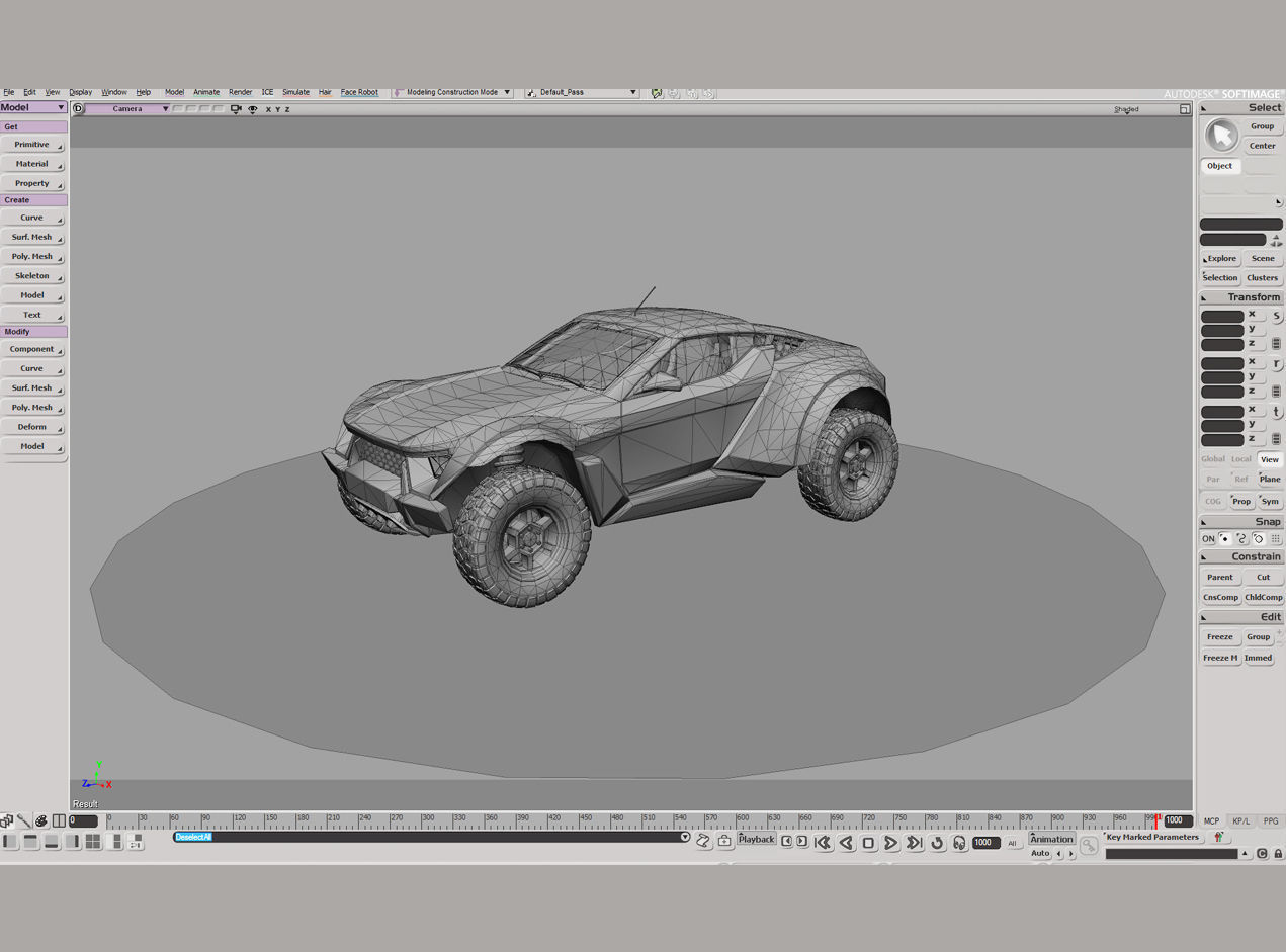 Zarooq Racer Car Low-poly 3D model_2