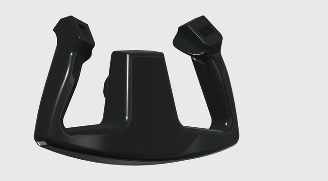 Cessna 172 style Yoke for DIY flight simulator 3D print model