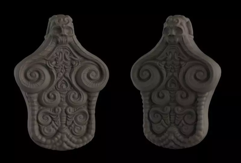 decorative plaque  3D print model_0