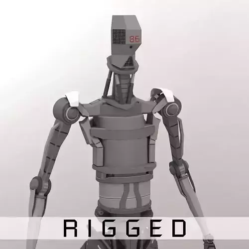 Main Frame Rigged 3D model Main Frame Rigged 3D model