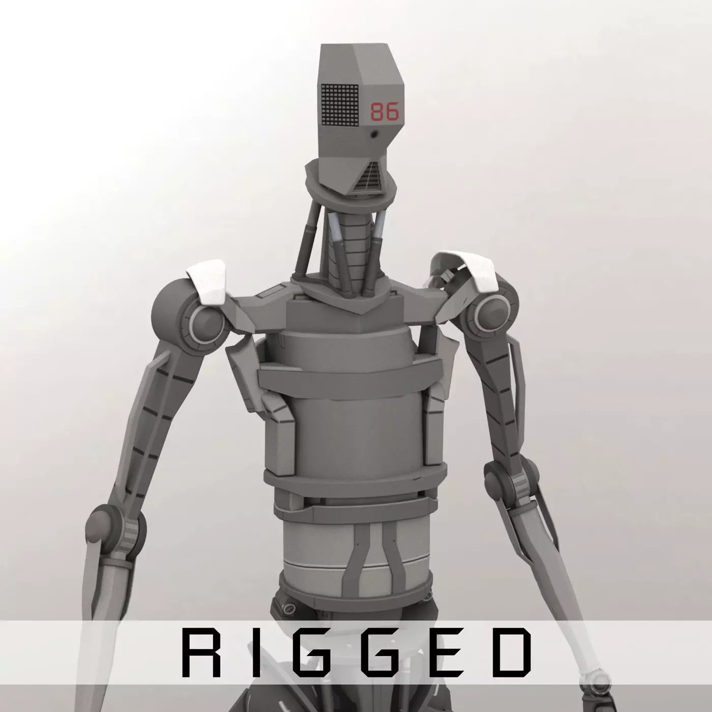 Main Frame Rigged 3D model_0