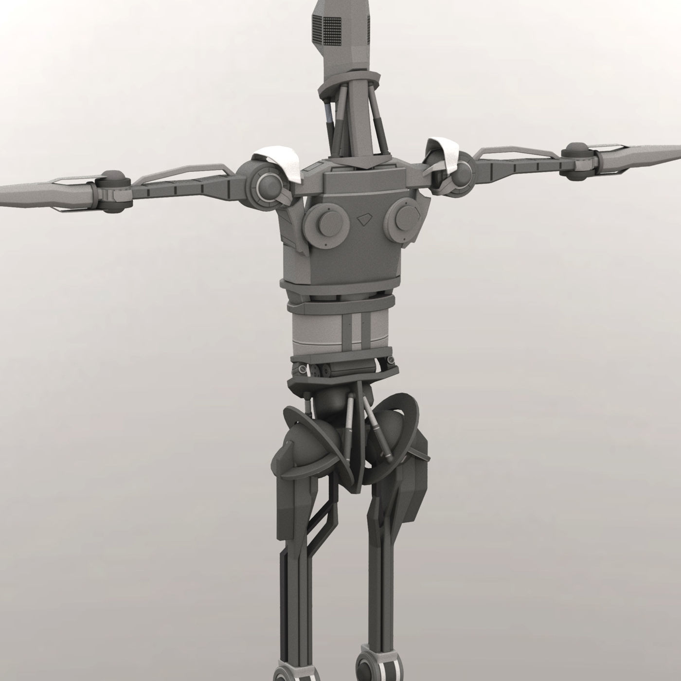 Main Frame Rigged 3D model_5