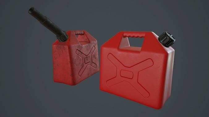 Gasoline Can PBR Game Ready Low-poly 3D model