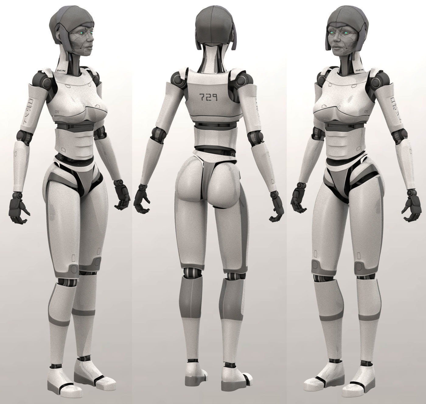 2ndGen Rigged 3D model_2