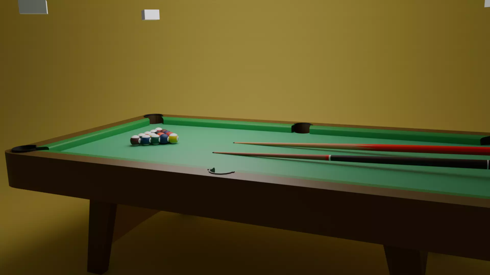 Stylized Billiard Table 3D Model Low-poly 3D model
