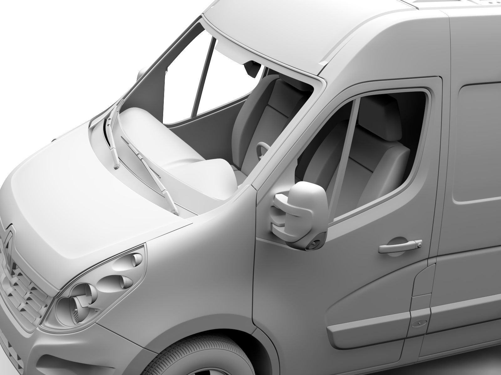 Renault Master L3H2 Van 2017 3D model_13