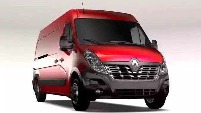 Renault Master L3H2 Van 2017 3D model