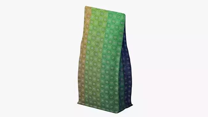 Coffee Bag Mockup 18 3D model 4