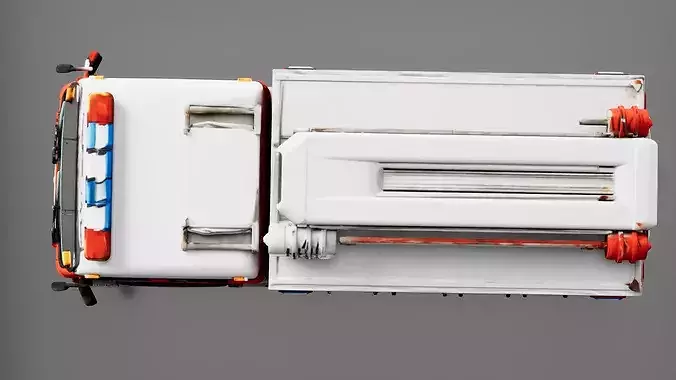Search and Rescue Vehicle Low-poly 3D model 6