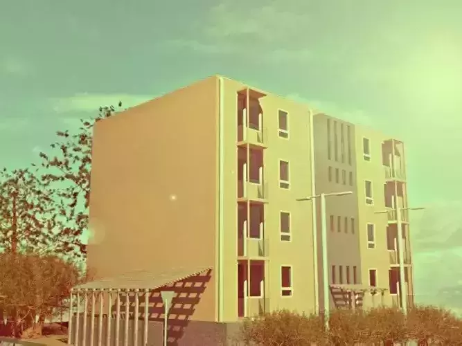 Modern Residential Building  3D model