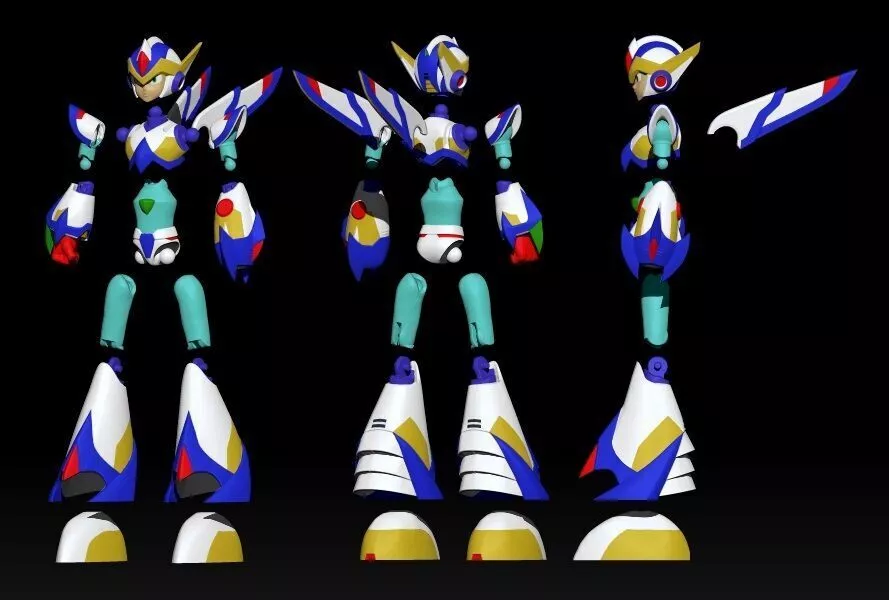 Megaman Falcon armor - Articulado 3D print model