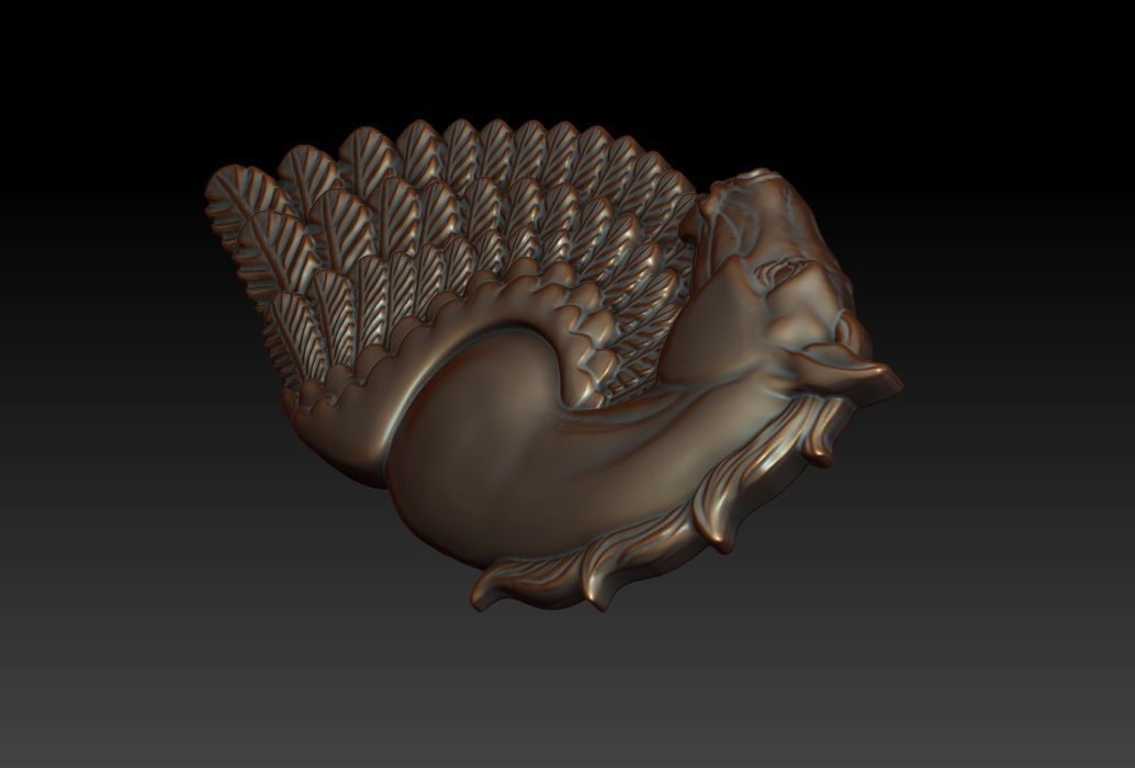 Pegasus pendant 3D print model_9