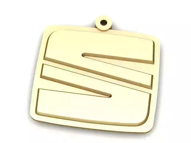 Pendant gold letter s