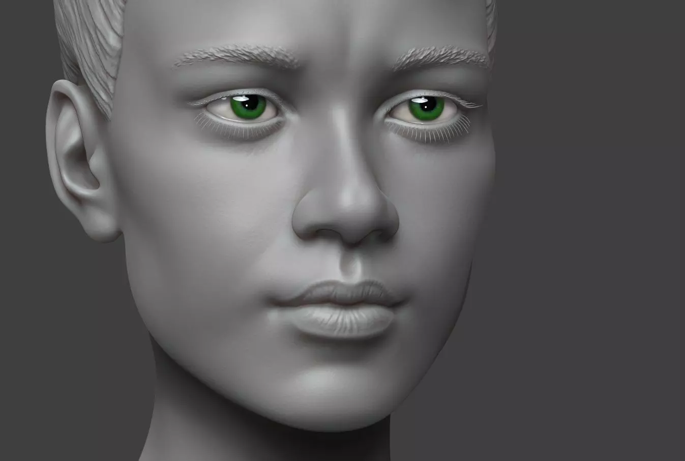 Female Body Basemesh 2 Low-poly 3D model_0