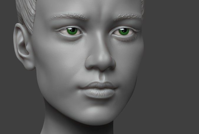 Female Body Basemesh 2 Low-poly 3D model