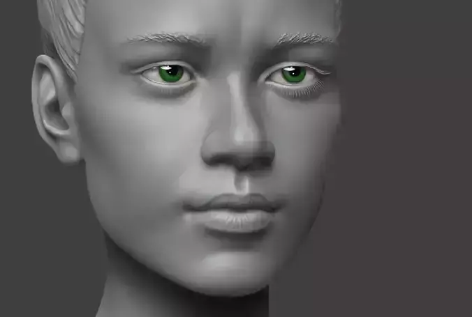 Female Body Basemesh 2 Low-poly 3D model