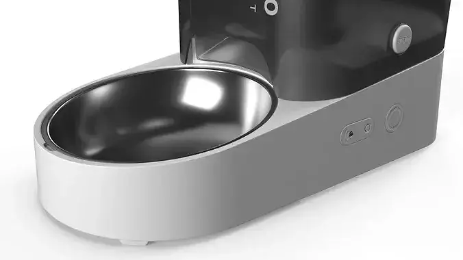PETKIT SOLO Automatic Pet Food Dispenser Black 3D model 3