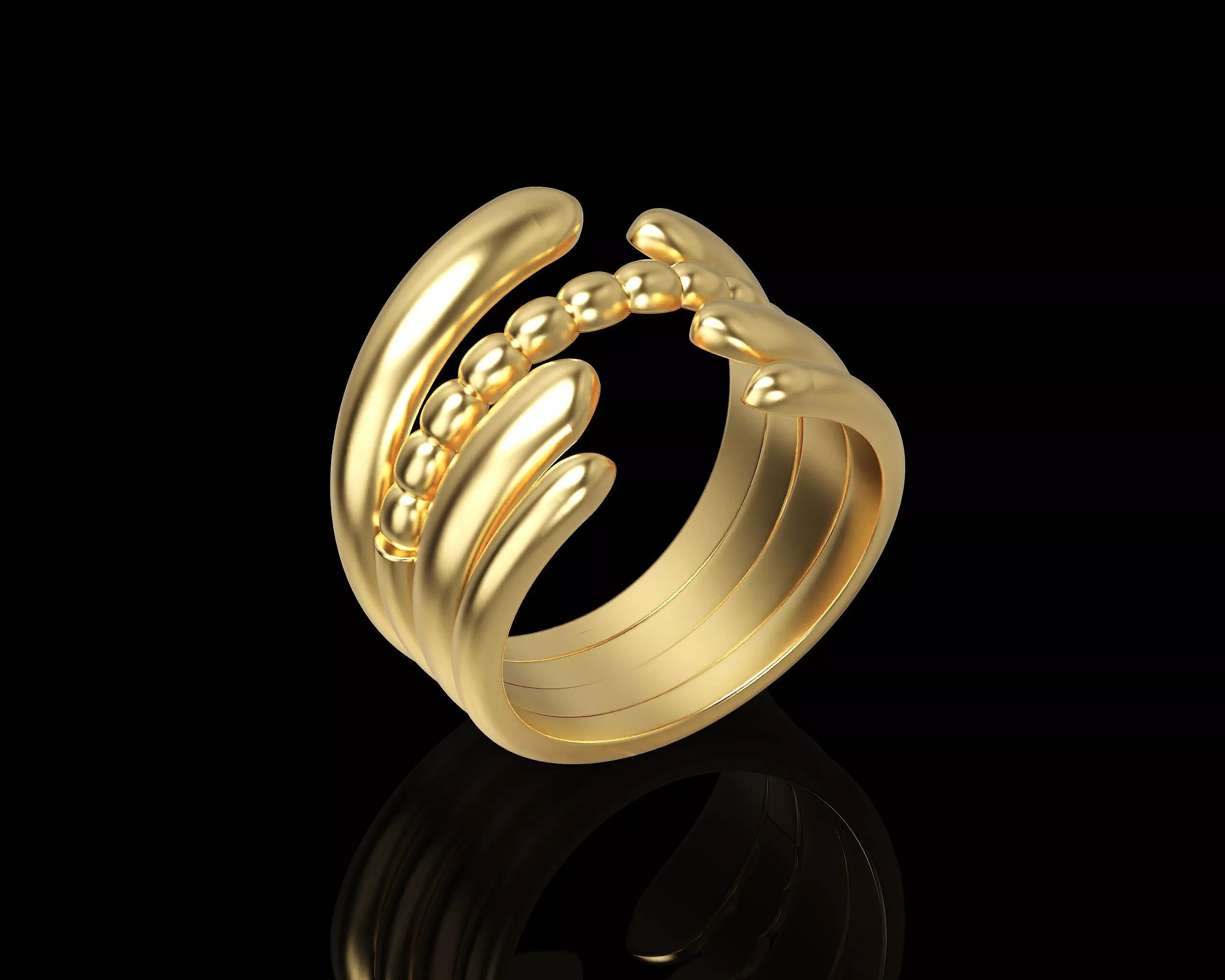 UNIQUE RING 3D print model