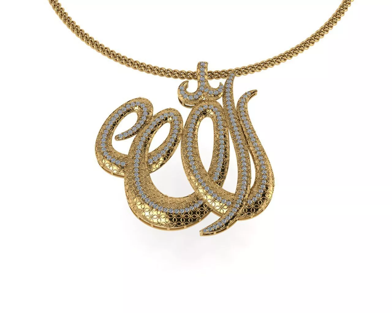 Allah Name Pendants 3D print model