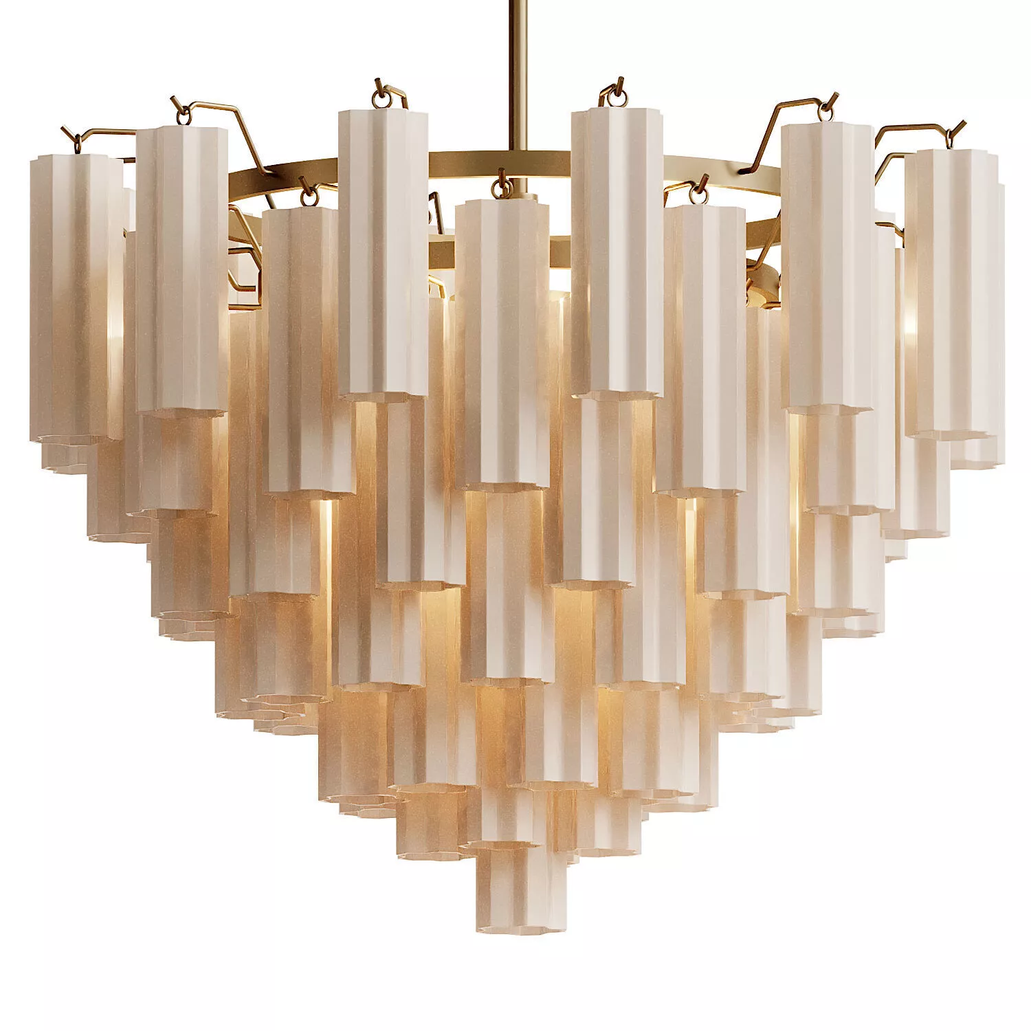 Addis Polished Chrome Chandelier 3D model