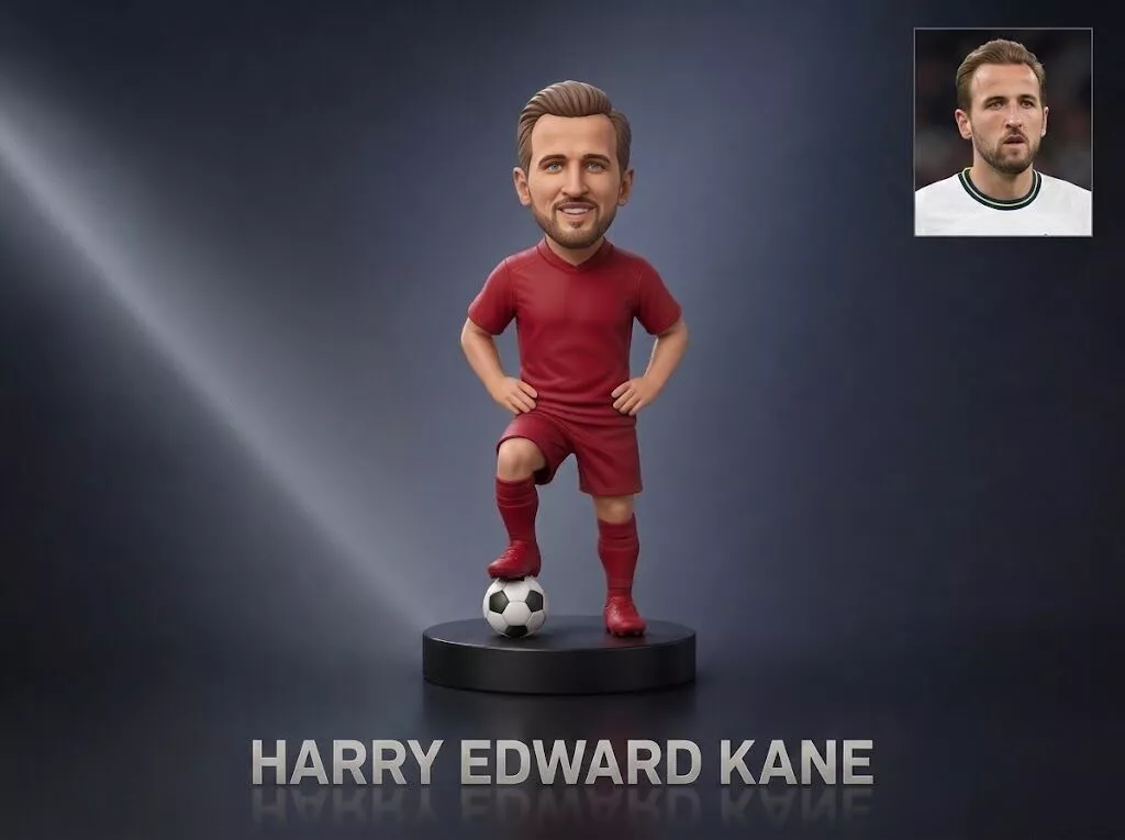 Harry Kane Footballer Figurine 3D Print Model 3D print model