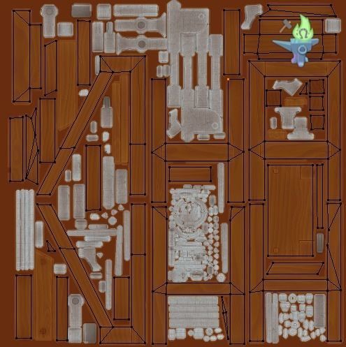 Blacksmith Post Vice Low-poly 3D model_20