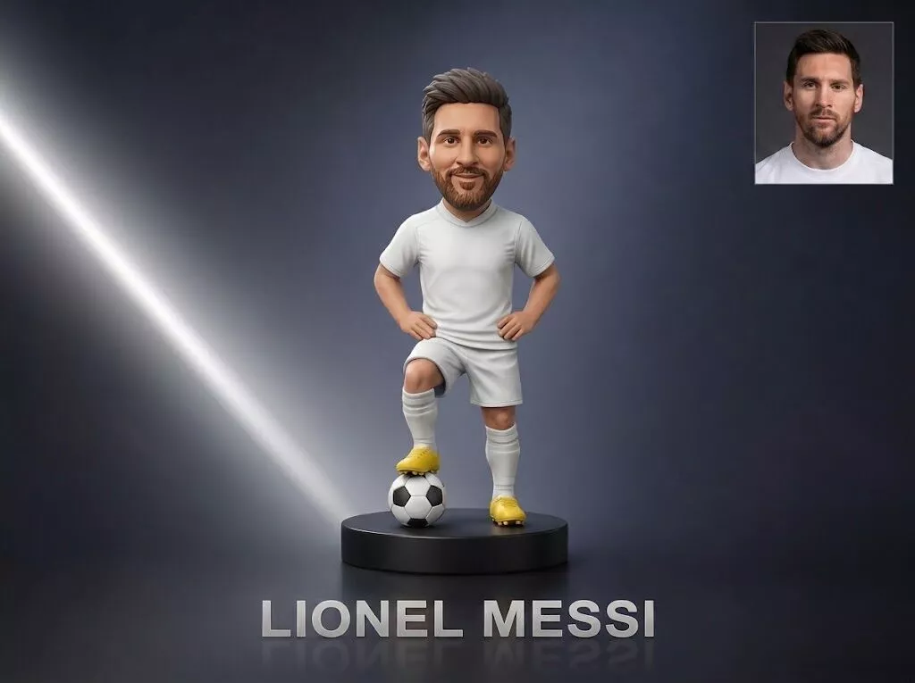 Lionel Messi Footballer Figurine 3D Print Model 3D print model