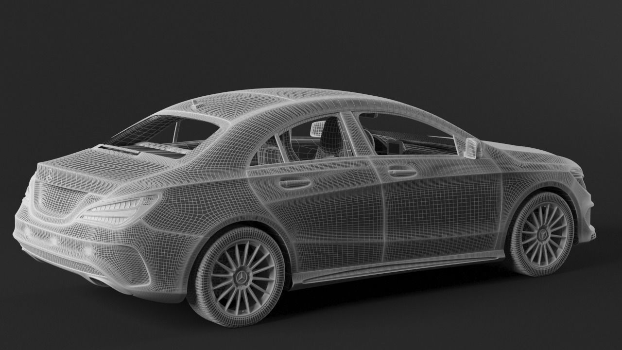 Mercedes benz CLA Amg 3D model_2
