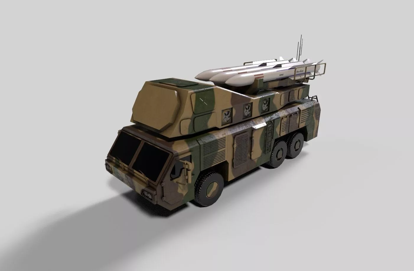 3rd khordad air defense system Low-poly 3D model