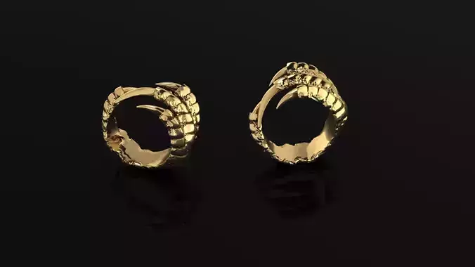 Ring pair of gold rings