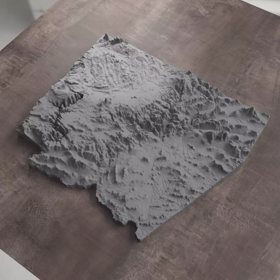 Ready to print Arizona State 3D model 3D print model