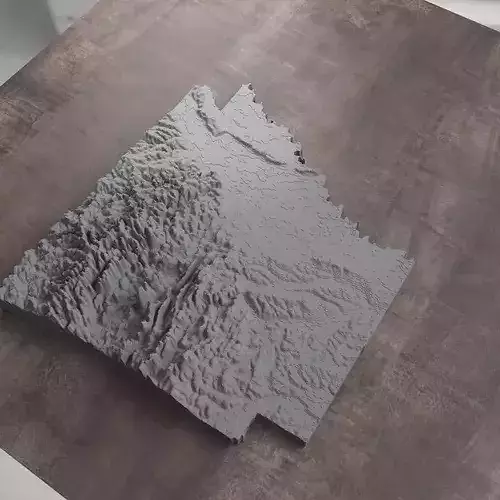 Ready to print Arkansas State 3D model