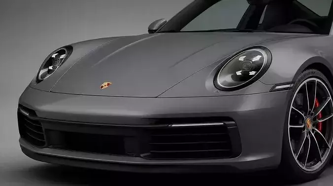 Porsche 911 Carrera Sports Coupe 992 Generation 3D model 5