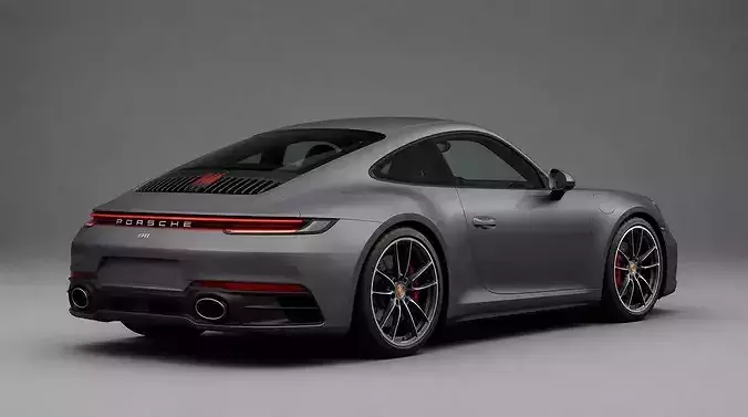 Porsche 911 Carrera Sports Coupe 992 Generation 3D model 3