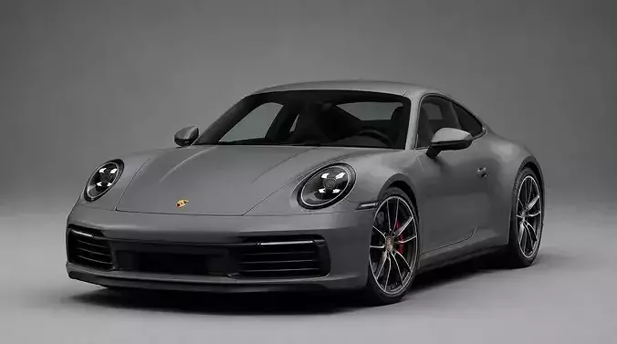 Porsche 911 Carrera Sports Coupe 992 Generation 3D model 6