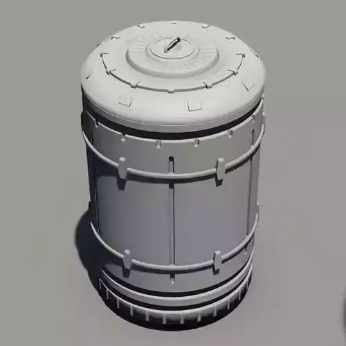 Sci-fi asset - round container