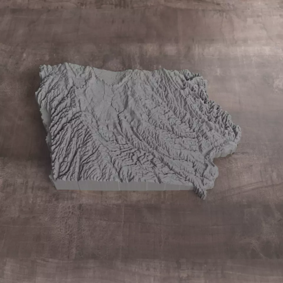 Ready to print Iowa State 3D model 3D print model