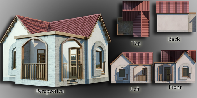 Bungalow pair of doors