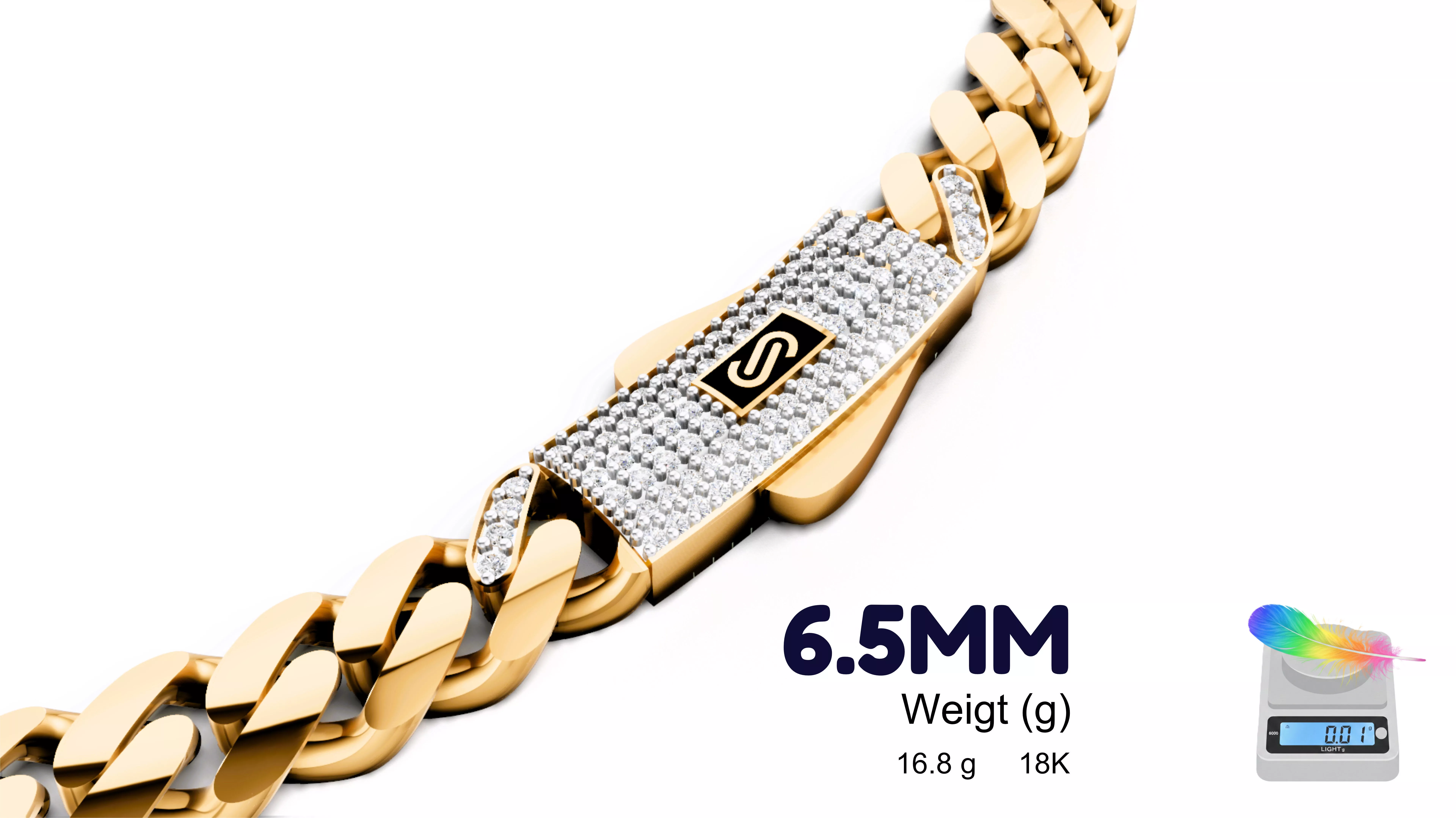 monacochain-Necklace-pave-6-5 mm 3D print model
