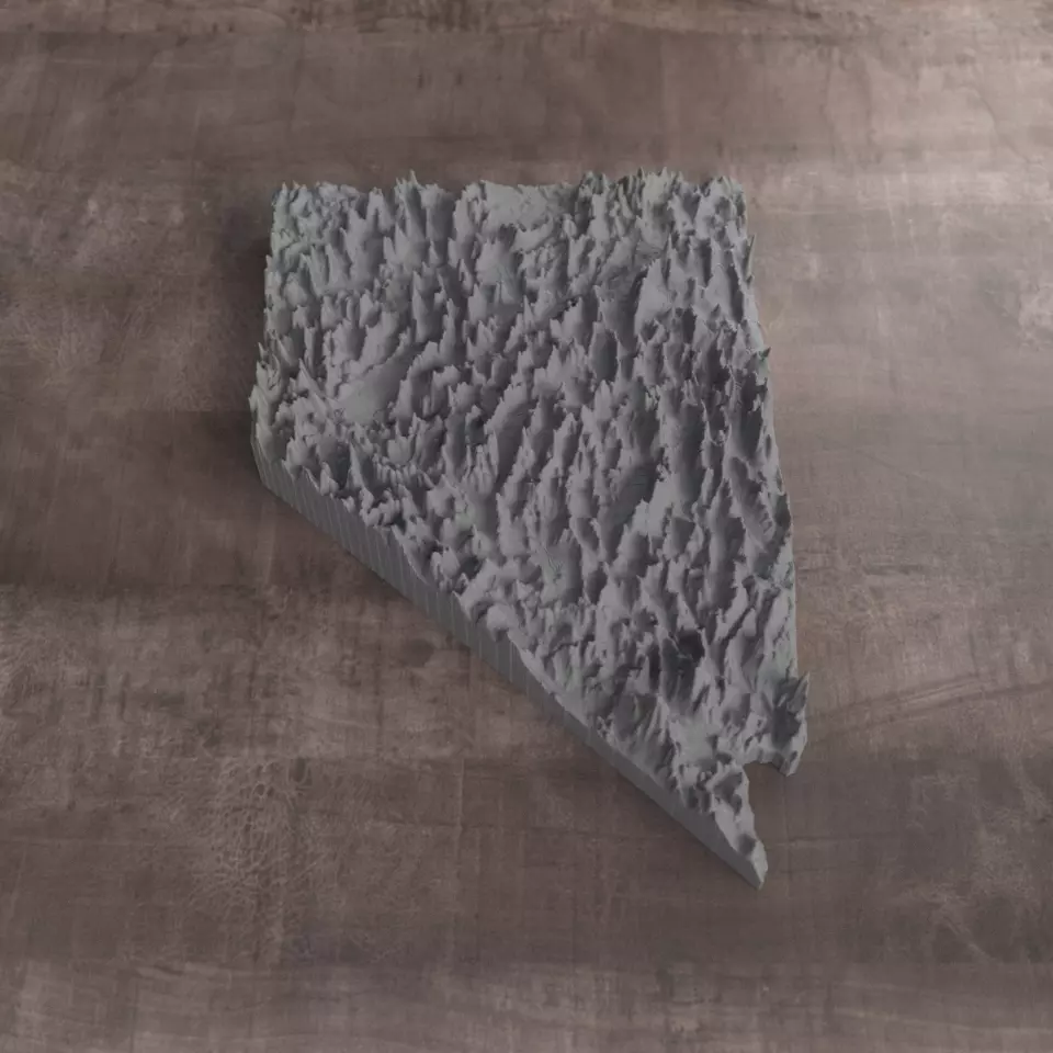Ready to print Nevada State 3D model 3D print model