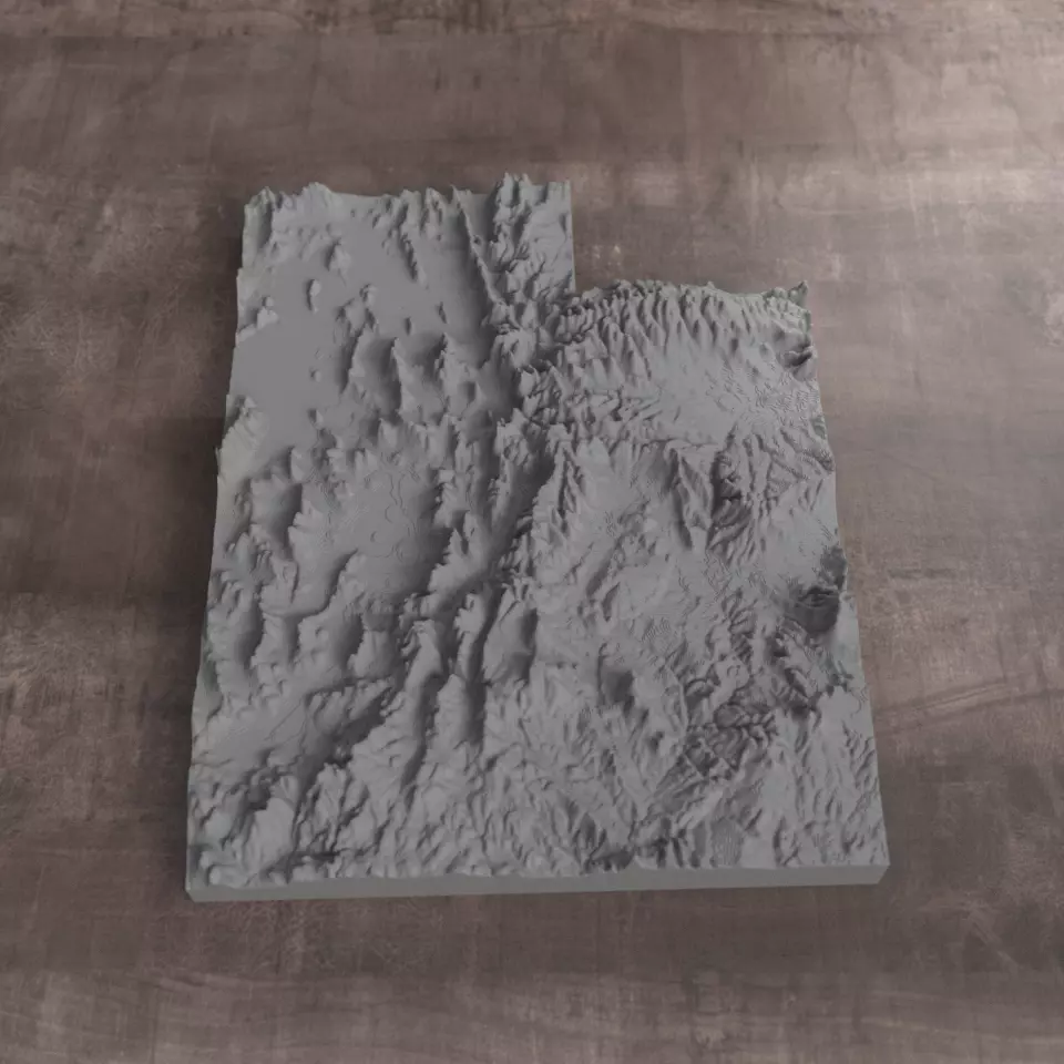 Ready to print Utah State 3D model 3D print model
