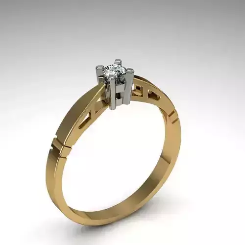 a ring with a diamond